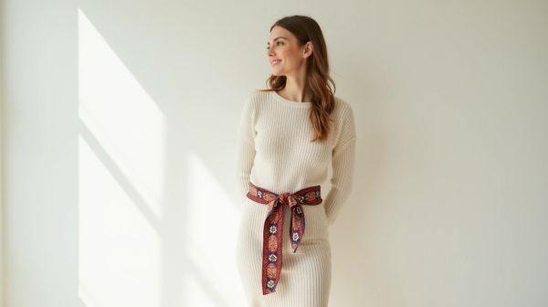 Comment donner du style à votre robe pull avec une ceinture
